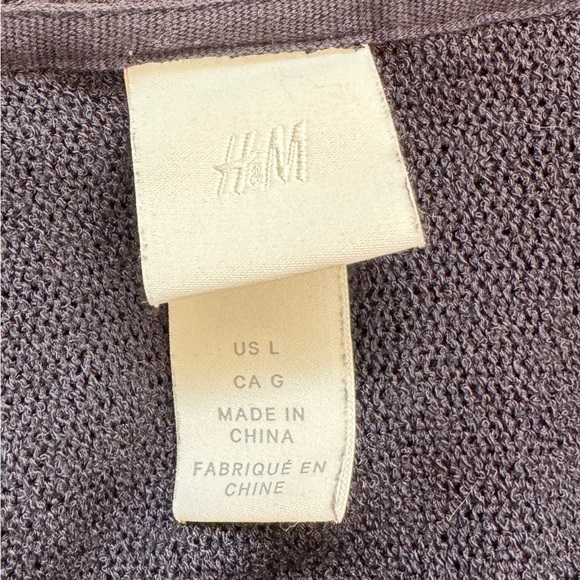 H&M Dark Blue Oversized Knit Boxy Sweater (L) - Picture 8 of 9